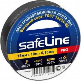 Изолента Safeline 15/10 черный 9356 