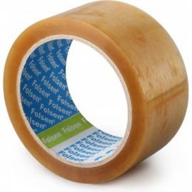 Упаковочная лента FOLSEN 48мм x 66м, прозрачная, Solvent, PP 45мк 0411748 