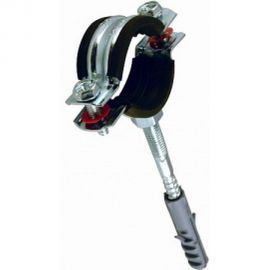 Металлорезиновый хомут с дюбелем и шурупом СТМ 1/2 20-25 мм CHSR0012 