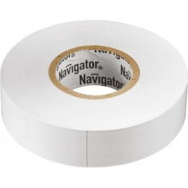 Изолента ПВХ NAVIGATOR 19х20м бел. NIT-A19-20/WH 71109 155926 
