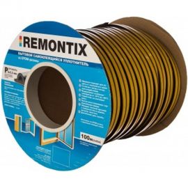 Самоклеящийся уплотнитель Remontix Р 100 коричневый 39AX 