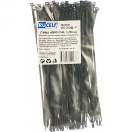 Нейлоновая стяжка RUCELF черн. 3x200 мм СТБ-3x200-Ч 00-00005638 