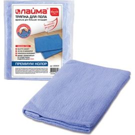 Тряпка для мытья пола ЛАЙМА Премиум Колор 80х100 см, плотность 200 г/м2, 100% вискоза 600839 