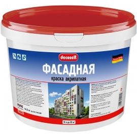 Фасадная краска Пуфас белая Decoself Основа A мороз. 10л 15,8кг ФК тов-140918 