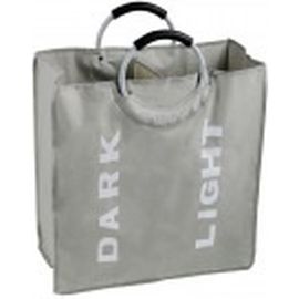 Корзина для белья FIXSEN FX-1021 с алюминиевыми ручками, 58л, серая 1021 