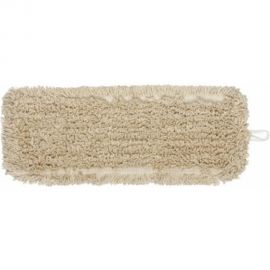 Плоская насадка МОП для швабры/держателя ЛАЙМА EXPERT 40 см, уши/карманы, нашивной хлопок 605303 