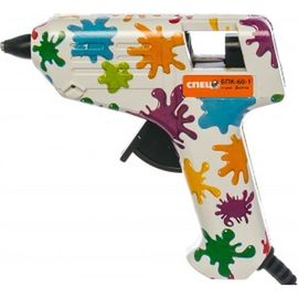 Термоклеевой пистолет с комплектом цветных стержней (20 штук) СПЕЦ Дизайн БПК-60-1 СПЕЦ-3267 