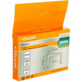 Скоба закаленная (1000 шт; 10 мм; Тип 53) для степлеров Sturm 1071-02-10 