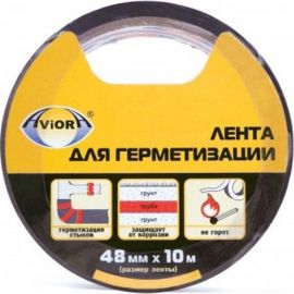 Клейкая лента для герметизации Aviora 48 мм х 10 м черная 302-194 
