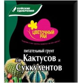 Грунт питательный Цветочный рай для кактусов и суккулентов 3 л Буйские Удобрения 431076 