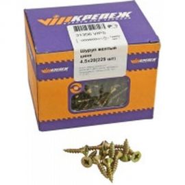 Шуруп VIPкрепеж жёлтый цинк 229 шт 31356 VIPS 