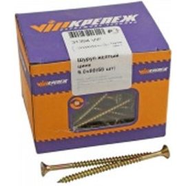 Шуруп VIPкрепеж жёлтый цинк 58 шт 31394 VIP 