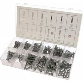 Набор саморезов, винтов, гаек, шайб СИБРТЕХ 347 предметов 47609 