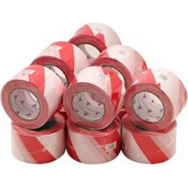 Оградительная лента Протэкт Эконом 250 п.м., 75мм, Бело-красная ЛО-250/75 Э б/кр 