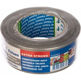 Тканевая влагоустойчивая лента FOLSEN 48мм x 50м, серая 051064850 