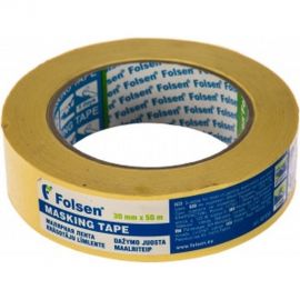 Малярная лента Folsen желтая 60oC 30ммx50м 02330 