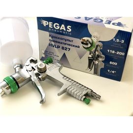 Краскопульт Pegas pneumatic HVLP827 сопло 1.7 мм 2713 