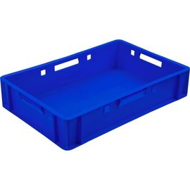 Мясной ящик п/э сплошной 600х400х120 синий Тара.ру Е1 07721 