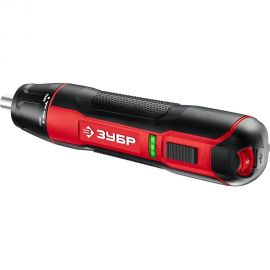 Аккумуляторная отвертка ЗУБР 3.6 В, в кейсе, с набором 33 бит ЗО-4 КН33 