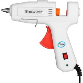 Клеевой термопистолет DEKO DKGG100 100Вт, SET4, подставка, набор клеевых стержней 063-4971 