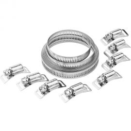 Набор Зубр ЭКСПЕРТ хомут универсальный, нержавеющий, 3мх12,7мм, 8 замков 37815-H8 