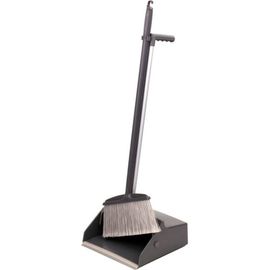 Закрывающийся совок для мусора + щетка ЛАЙМА PROF 606663 