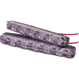 Ходовые огни SKYWAY 12V, 6 диодов, 6 W, 2 штуки, S01501014 