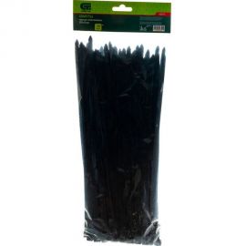 Пластиковые хомуты СИБРТЕХ, 300 х 8 мм, черные, 100 шт 45573 