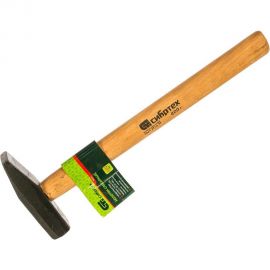 Слесарный молоток 400 г, квадратный боек, деревянная рукоятка СИБРТЕХ 10216 