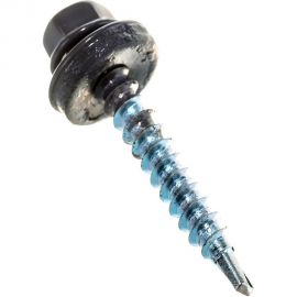 Кровельный саморез крепежная техника серый графит RAL 7024, 4.8х35 мм, 250 шт 420370 БК 