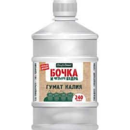 Органоминеральное жидкое удобрение Огородник Бочка и четыре ведра гумат калия, 0.6 л Of000056313 