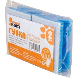 Профильная губка для посуды Рыжий кот 2 шт 002625 