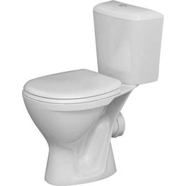 Унитаз-компакт Santeri PRO, горизонтальный выпуск, 1-режим, сиденье полипропилен, Воротынск 450922 