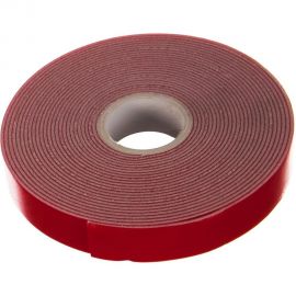 Двухсторонняя клейкая лента MEGAPOWER 15мм х 5м профессиональная красный ET-155PRO 