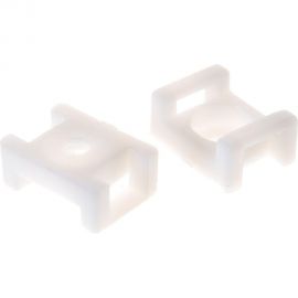 Площадка для крепления стяжки REXANT ПС-2 22x16 мм, белая, упаковка 100 шт. 07-2102 