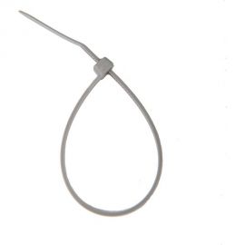 Кабельная нейлоновая хомут-стяжка REXANT 200x3,6 мм, серая, упаковка 100 шт. 07-0200-3 