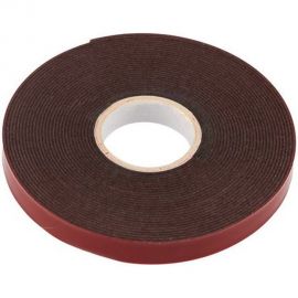 Двухсторонняя клейкая лента REXANT серый, на HBA акриловой основе, 9 мм, ролик 5 м 09-6009 