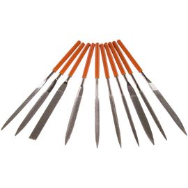 Набор надфилей алмазных, 160х70х4 мм, обрезиненные рукоятки 10 шт. чехол КОБАЛЬТ 790-182 