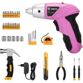 Аккумуляторная отвертка DEKO DKS4 и набор 36 Tools Kit 063-4109 