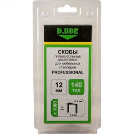 Скобы для степлера D.Bor Professional тип 140 12 мм 1000 шт. D-P2-140-12-1000 