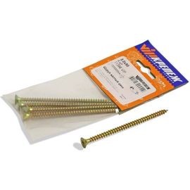 Шуруп VIPкрепеж желтый цинк 5,0х90 4шт 11396 VIP 