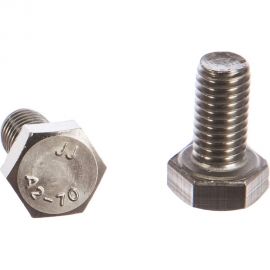 Болт ГОСКРЕП DIN 933 с шестигр. гол. с полн. рез. 8х16 нержав. сталь 6 шт. 10-0015260 