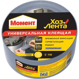 Клеящая лента Момент 50 м серебряная C0037588 