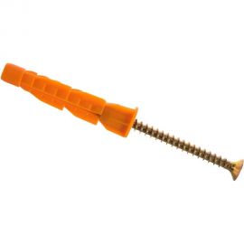 Дюбель универсальный полипропиленовый с оцинкованным шурупом 18 шт. (5х32 мм; ТФ6) ЗУБР 4-301206-05-032 