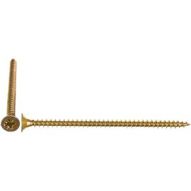 Шуруп Качественный КРЕПЕЖ желтый цинк 4,5x80, 80 шт. 0300493 КЧ 