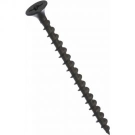 Саморез Качественный Крепеж 3,5х55 потай, крупная резьба, оксид 500 шт 1000371 КЧ 