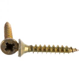 Универсальные шурупы Профикреп жёлтый цинк 4,0х25 200 шт 111211 