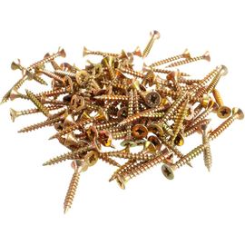 Шуруп Качественный КРЕПЕЖ желтый цинк 4.0x30, 200 шт. 0300459 КЧ 