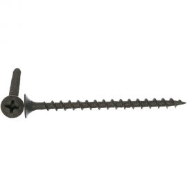 Саморез Качественный Крепеж 3,5х55 потай, крупная резьба, оксид 100 шт 0200371 КЧ 