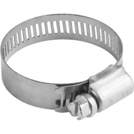 Хомуты Зубр "ЭКСПЕРТ" нержавеющая сталь, просечная лента 12 мм, 32-51 мм, 4 шт 37815-032-51-4 